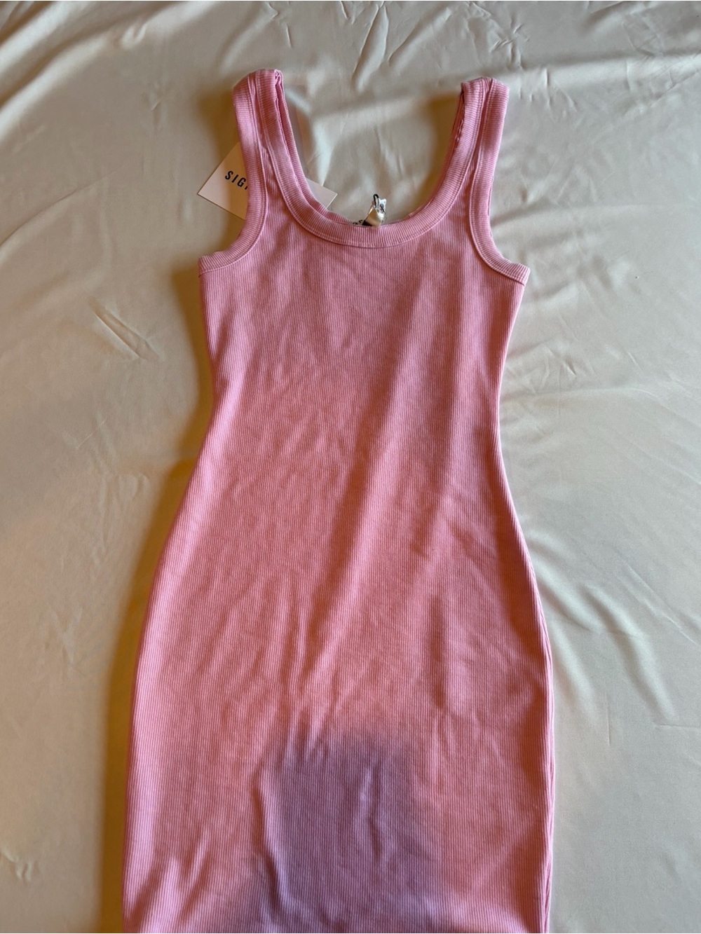 Women's Pink Tank Midi Dress